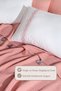 Melany Pike Double 100% Cotton (200X220 cm) Dried Rose - 3
