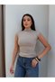 Ribbed High Neck Blouse - 3