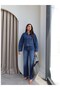 Denim Jacket and Pants Set with Pockets - 4