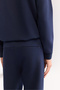 Men's Navy Blue Flexible Interlock Fabric Elastic Leg Sweatpants B 003400 - 7