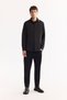 Men's Black Button-Down Collar Quick Dry Non-Iron Regular Fit Shirt A52Y2107 - 7