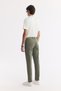 Men's Khaki Classic Waist Vintage Washed Cotton Berlin Slim Fit Jean Trousers B003524 - 4