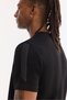 Men's Black Crew Neck Printed Viscose Blended Bi-Stretch Interlock Regular Fit T-Shirt A61Y1043 - 3