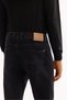 Men's Black Classic Waist Cotton Vintage Washed Roman Crop Slim Fit Jean Trousers A52Y3515 - 8