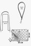 67-6019.3 Women's White Black Portfolio Bag - 6