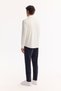 Men's White Button down Collar Quick Dry Non-Iron Regular Fit Shirt A52Y2107 - 4