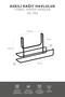 Black Hanging Paper Towel Holder - 3