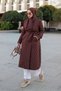 Valora Quilted Coat Brown - 3