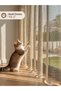 Pati Dostu Thick Mesh Tulle Curtain |   Beige |   Battery-Free Flat Planting |   Heavy Weight Wrinkle-Resistant |   Modern Living Room Curtain