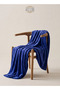 Single- Flannel Micro-Fleece Throw Blanket, 150 x 200cm, Lavender Blue