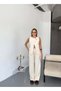 Knitwear Set with Gold Accessories — Beige - 3