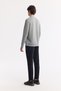 Men's Gray Crew Neck Printed Soft Touch Regular Fit Sweatshirt A51Y1231 - 4