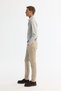 Men's Gray Buttoned Collar 100% Cotton Flannel Slim Fit Shirt A42Y2002 - 4