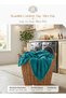 Single-flannel Micro-fleece Throw Blanket, 150 X 200cm, Turquoise - 9