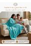 Single-flannel Micro-fleece Throw Blanket, 150 X 200cm, Turquoise - 6