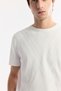 Men's Ecru Polo Neck Viscose Blend Knitwear Regular Fit T-Shirt A51Y5160 - 8