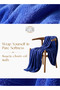 Single- Flannel Micro-Fleece Throw Blanket, 150 x 200cm, Lavender Blue - 3