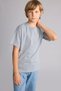 Okul Regular Fit Crew Neck Short Sleeve 3-Piece Basic T-Shirt Set for Boys I1516A826Au - 4