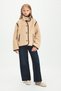 Ultra Soft Wrinkle-Free Stand Collar Button Closure Plush Coat H3183A826Au - 2