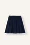 Cotton Pleated Gabardine Mini Skirt Girls H9206A826Au - 7