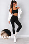 Women's Plus Size Firming Black Spanish Leggings Pants - 2