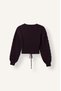 Regular Fit Crew Neck Hair Braided Lace Detailed Knitwear Crop Sweater I9174Ax26Wn - 6