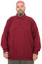 Mode XL Large Size Men's Polo Waffle Sweater U25821 Bordo