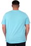 Fashion XL Plus Size Men's T-Shirt Crew Neck Reseve U25017 Turquoise - 3