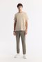 Men's Mink Printed Crew Neck Interlock Regular Fit T-Shirt A41Y1175 - 6