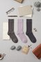 3-Piece Mixed Color Men's Business Cotton Seamless Reinforced Thin Summer Socks - Premium - 3