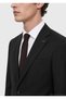 Black Plain Thin&Taller Slim Fit 100% Wool Suit - 4