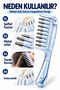 Serum Application Comb with Metal Tip and Container, Hair Root Serum Comb, Transparent Pink - 6