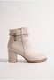 Winter's Approach Women's Zippered Flag Heel Boots with Rope Accessories - 2