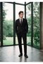 Black Plain Thin&Taller Slim Fit 100% Wool Suit - 2