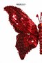 Christmas Ornament Butterfly Figure Bright Red 60 cm - 3
