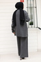 Buttoned Stoned Knitwear Cardigan Set Tsd240932 Anthracite - 7