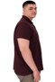Fashion XL Large Size Men's T-Shirt Polo Sea Bound U25303 Plum - 3