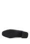 Women's Black Croco Short Thick Heeled Shoes - 7