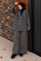 Buttoned Stoned Knitwear Cardigan Set Tsd240932 Anthracite