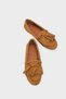 Veronique Tasseled Soft Women's Loafers Shoes with Wooden Accessories - 5