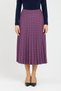 Plaid Patterned Midi Pleated Skirt - 5