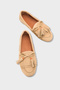 Veronique Tasseled Soft Women's Loafers Shoes with Wooden Accessories - 5