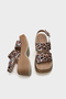 Dora Wedge Heeled Double Strap Women's Sandals - 5