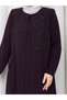 Vine Stone Decorated Dress Plus Size Mother's Dress - 3