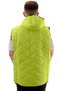 Men's Puffer Vest - Plus Size, Hooded, Zippered, Green U24700 - 4