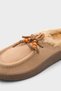 Roslyn Genuine Nubuck Leather Comfortable Women's Closed Toe Slippers with Wooden Accessories - 4
