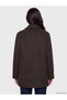 Nevavm Farkıyla Lcw Vision Brown Double-Breasted Collar Oversize Women's Cashmere Coat - 4