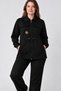 Women's Modal Fabric Tracksuit Set with Buckle Detail - 2