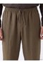 Lcw Vision Brown Regular Fit 100% Linen Men's Trousers with Nevavm Difference - 3