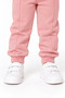27810-26 Girl's Flower Printed Ruffle Detailed Snap Fastener Sweatshirt and Sweatpants Set 9-24 Months - 8